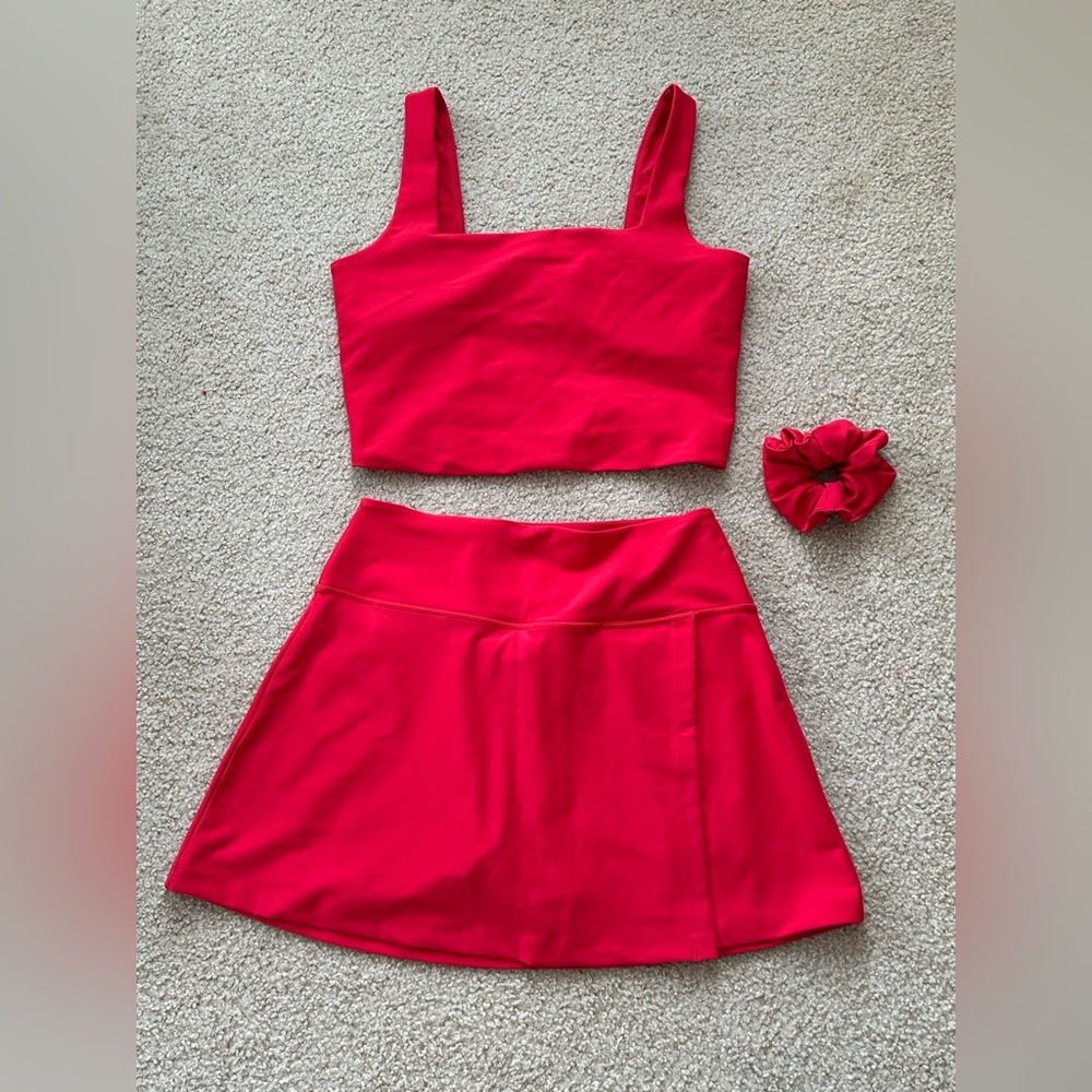 Abercrombie & Fitch Red Mini Skirt Set